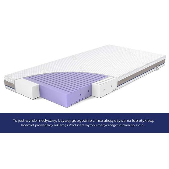 ASEPTIC Crib Mattress with Antibacterial Foam: Size - 140x70