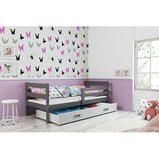 Baby bed Erik - gray-white