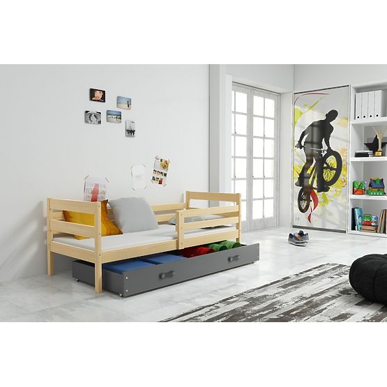 Baby bed Erik - natural-gray