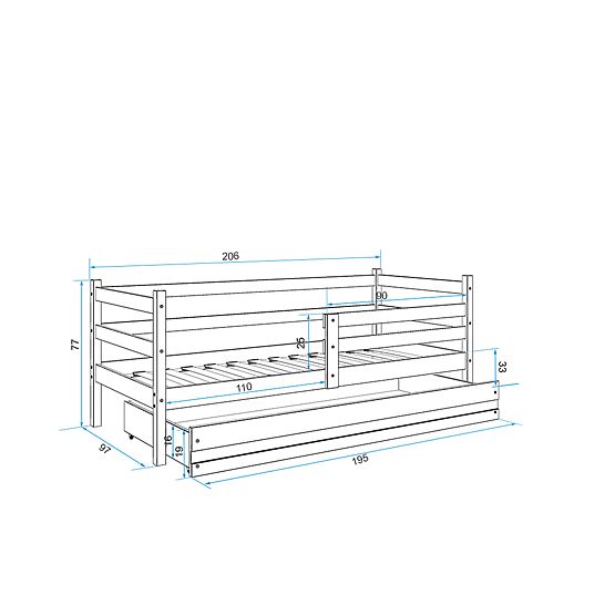 Baby bed Erik - natural-white