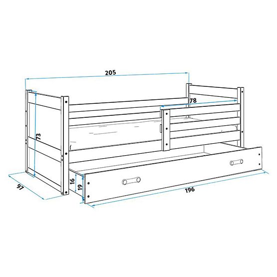 Baby bed Rocky - white
