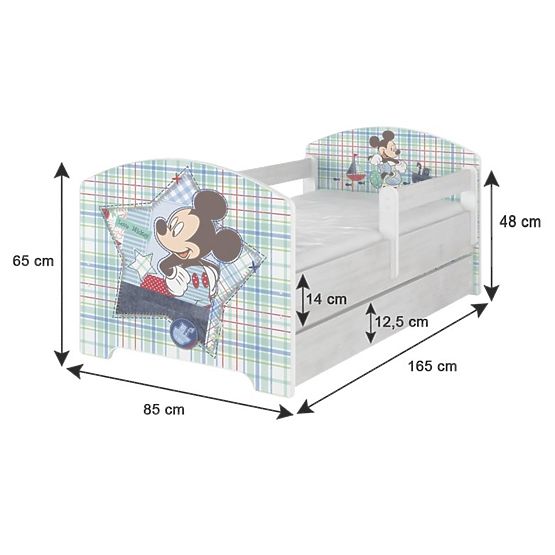 Baby bed se behind the gate - Dory and Nemo - decor norwegian pine