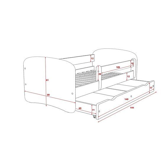 Baby bed se behind the gate - Ferrari