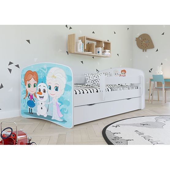 Children's Bed with Guardrail - Frozen 2