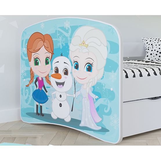 Children's Bed with Guardrail - Frozen 2