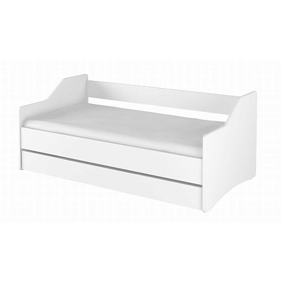 Children's Bed with Backrest LULU - White