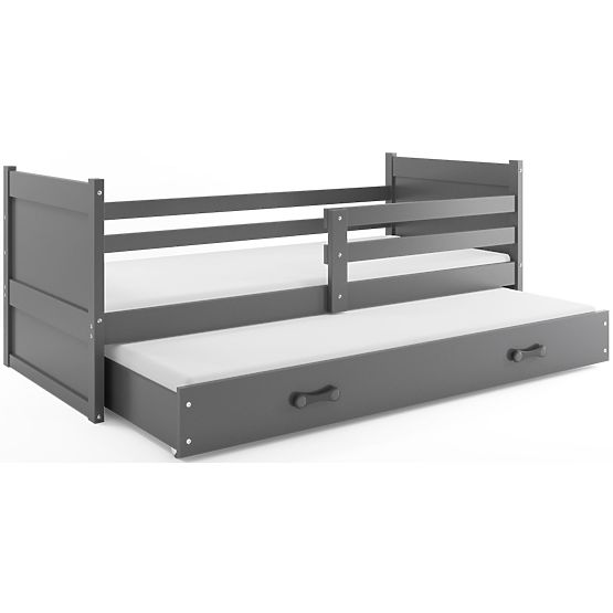 Baby bed with extra bed Rocky - grey