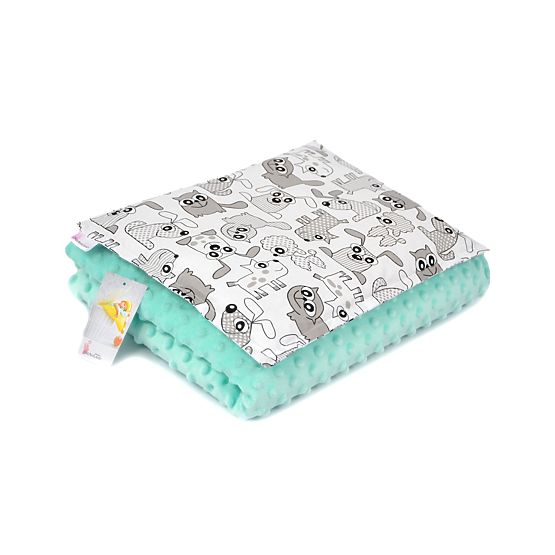 Baby blanket and pillow L Animals - mátová