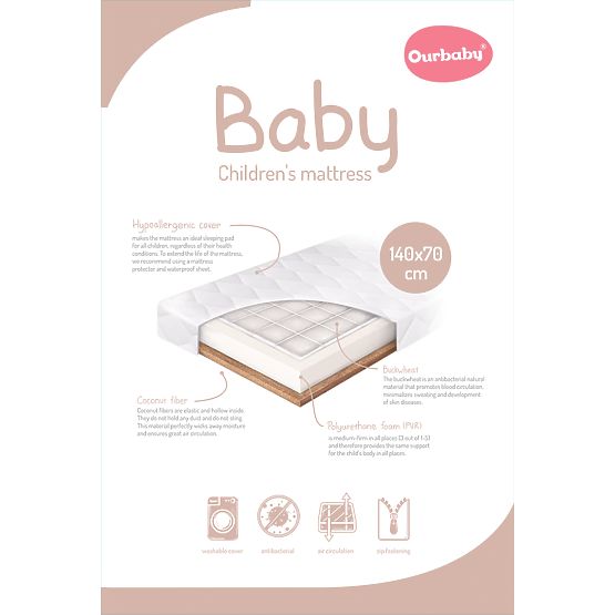 Baby Mattress BABY - 140x70 cm