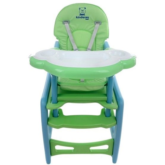 Baby dining chair Hugo - green-blue