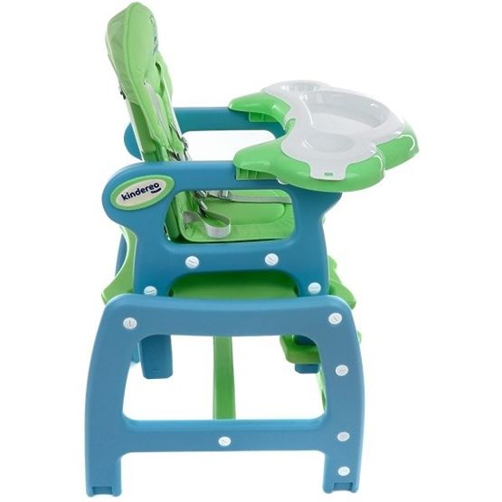 Baby dining chair Hugo - green-blue