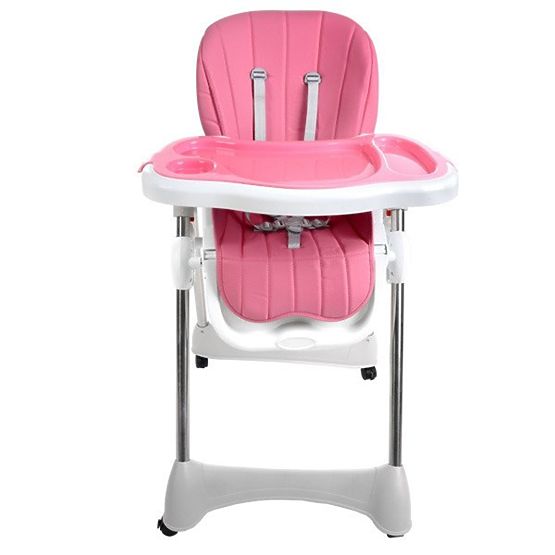 Baby dining chair Luxa - pink