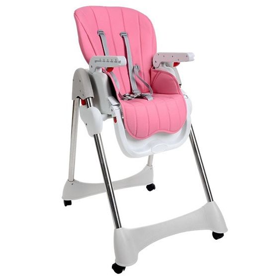 Baby dining chair Luxa - pink