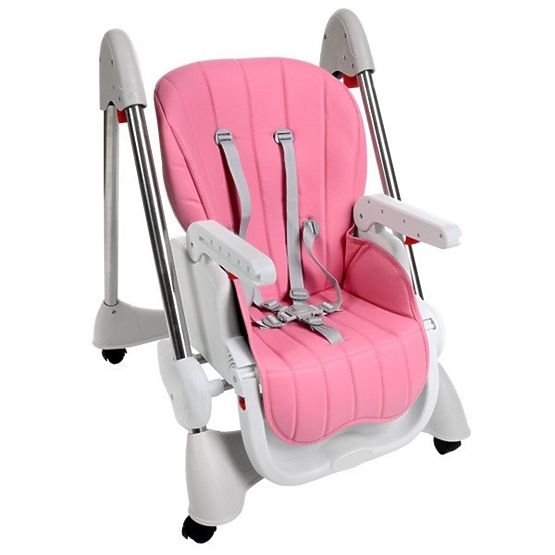 Baby dining chair Luxa - pink