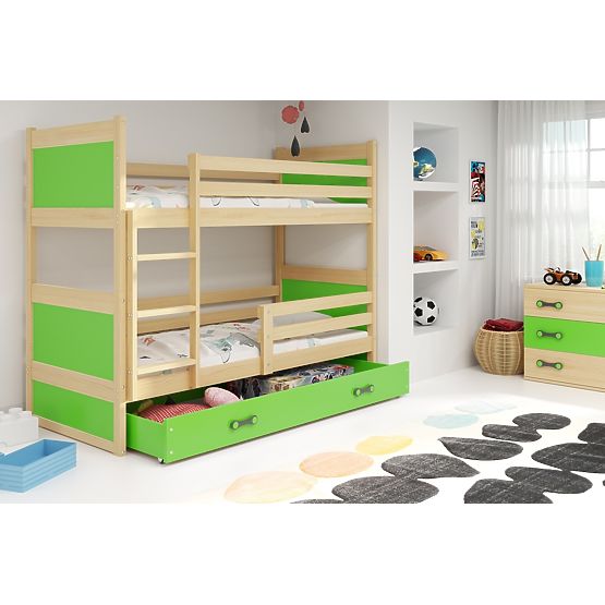 Baby patrová bed Rocky - natural-green