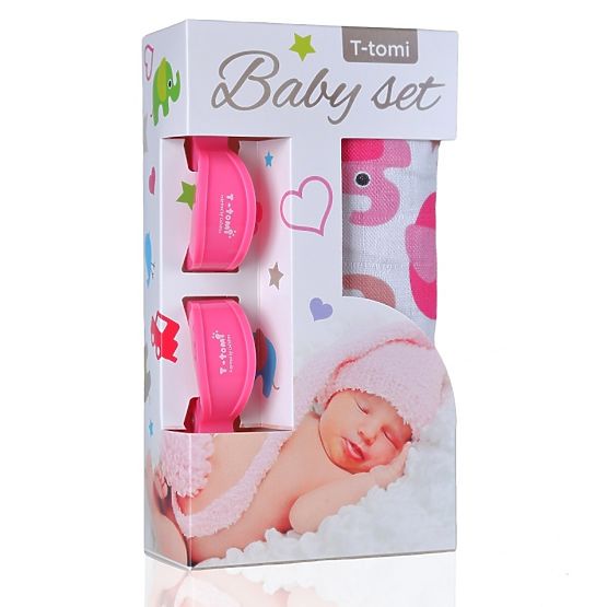 Baby Set - Bamboo Muslin Wrap + Pram Peg