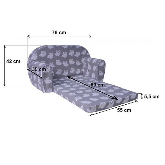 Children's Sofa Little Indians - Pink