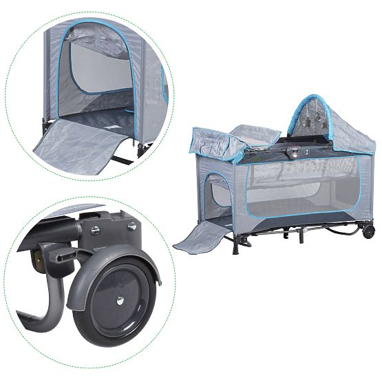 Baby travel cot and cradle 2in1
