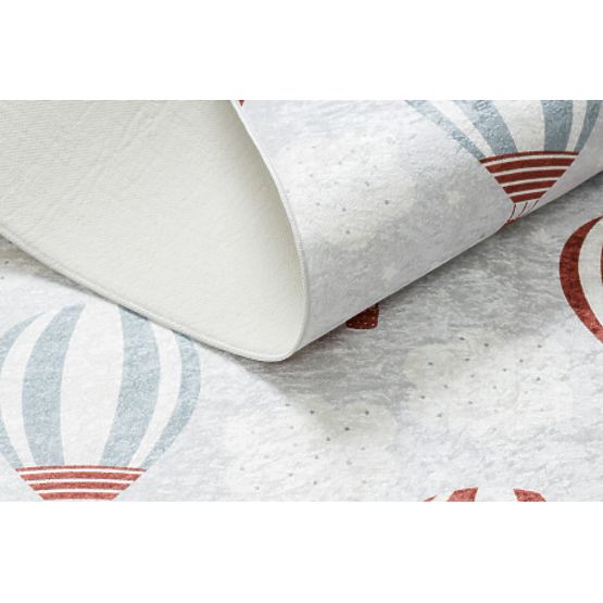 BAMBINO 1349 Washing Mat Balloons, Clouds for Children Anti-Slip - Grey