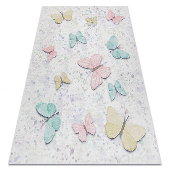 BAMBINO 1610 Washing Mat Butterflies for Children Anti-Slip - Cream