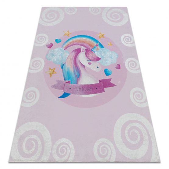 BAMBINO 2533 Washing Mat Unicorn, Rainbow for Children Non-slip - Pink