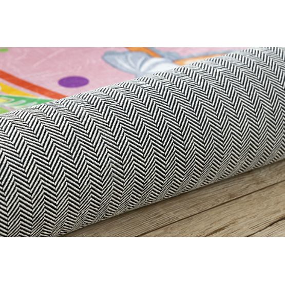 BAMBINO 41870 Washing Mat Ballerina, Rainbow for Kids Non-slip - Pink