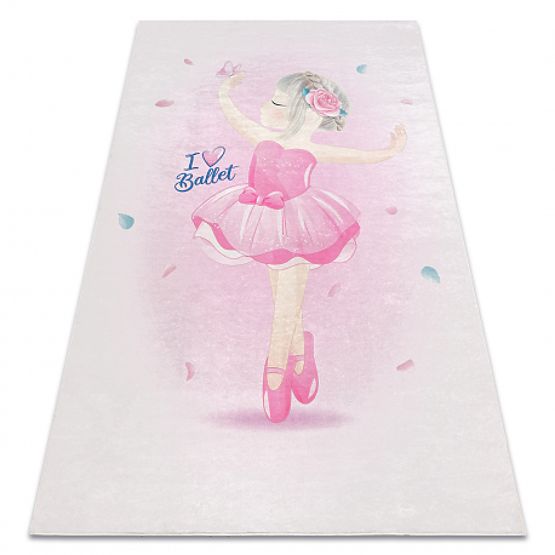 BAMBINO 42830 Ballerina Washing Mat for Kids Anti-Slip - Pink