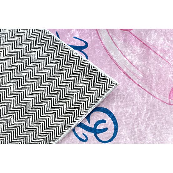 BAMBINO 42830 Ballerina Washing Mat for Kids Anti-Slip - Pink