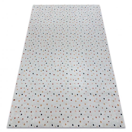 BAMBINO 47890 Washing Mat Dots for Kids Anti-Slip - White/Brown