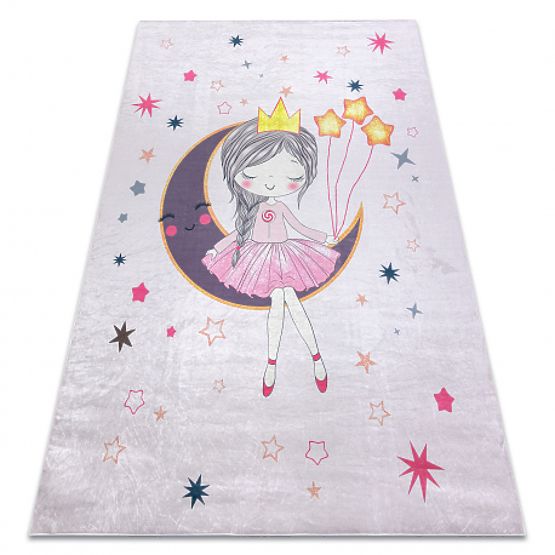 BAMBINO 48060 Washing Mat Princess, Stars for Children Anti-Slip - Pink