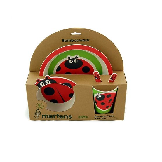 Bamboo dining set Ladybug
