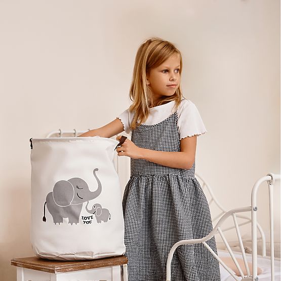 Toy Basket - Elephants