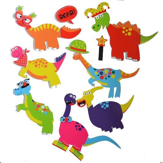 Bath Stickers Crazy Dinosaurs