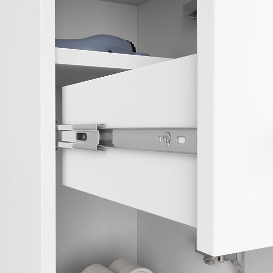 BATHROOM CABINET FIN COLUMN 30 2D 1SZ 85cm PK WHITE