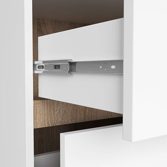 BATHROOM CABINET UNDER SINK WITH HOLES VAMI W90 UM 2SZ 2P WHITE / SONOMA OAK