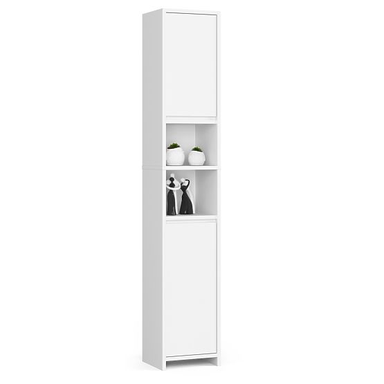 Bathroom Cabinet Uni - White - 2 Doors 2 Compartments