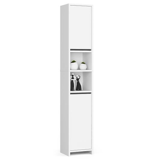 Bathroom Cabinet Uni - White - 2 Doors 2 Compartments