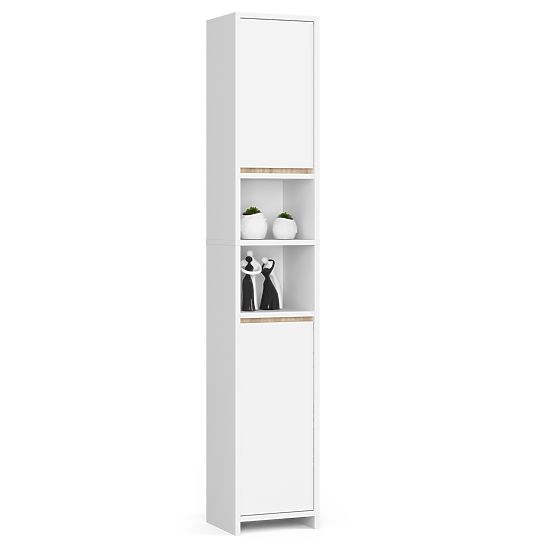 Bathroom Cabinet Uni - White - 2 Doors 2 Compartments