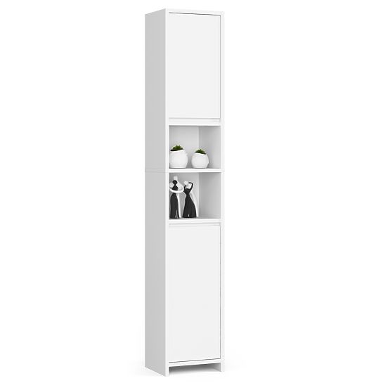 Bathroom Cabinet Uni - White - 2 Doors 2 Compartments