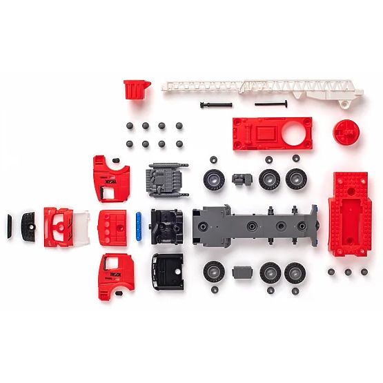 Battery-Powered Fire Truck with Assembly Feature