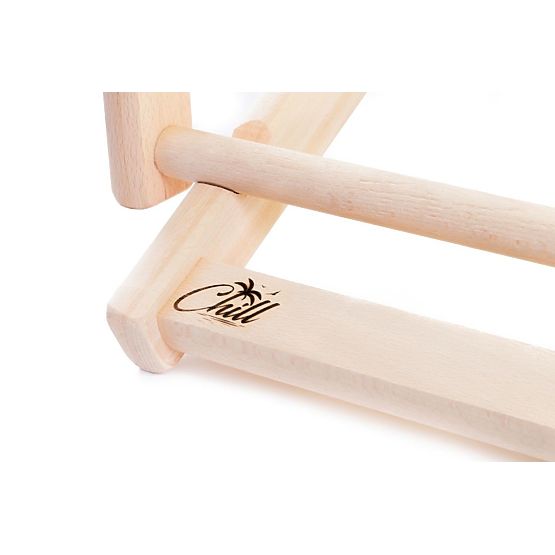 Beach chair Stripes - yellow-white