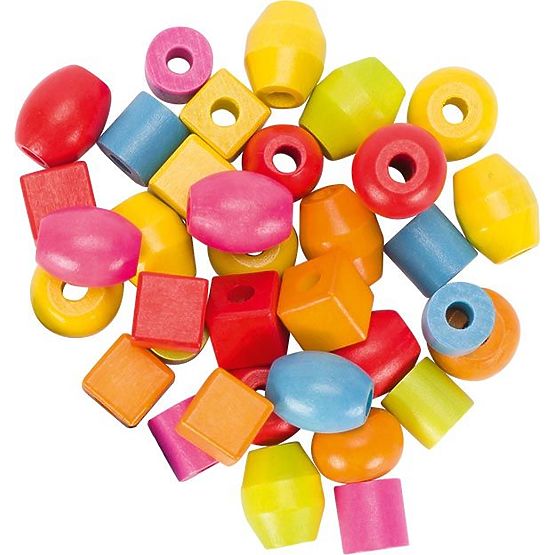 Beads for Stringing in a Jar 45 Pieces