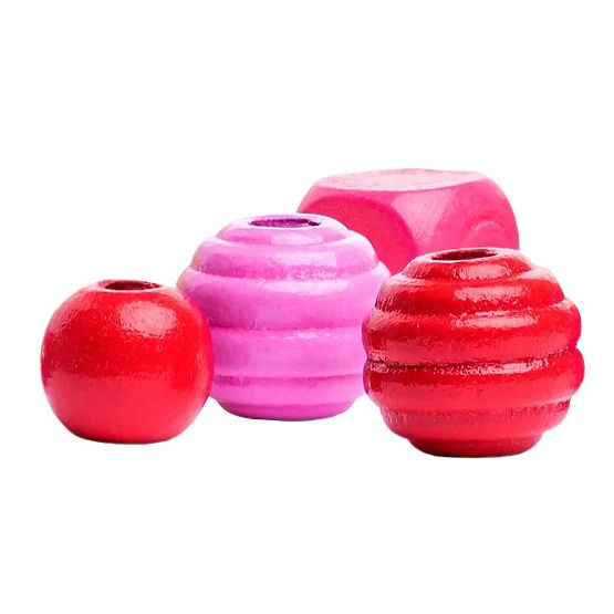 Beads in Tube Pink-Yellow-Red