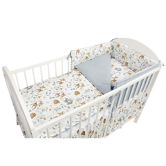 Bed linen Forest animals - gray