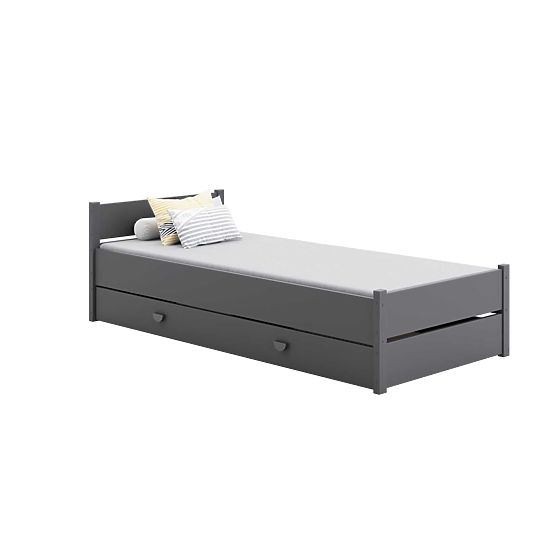 Bed MARCEL 200x90 Grey with Drawer