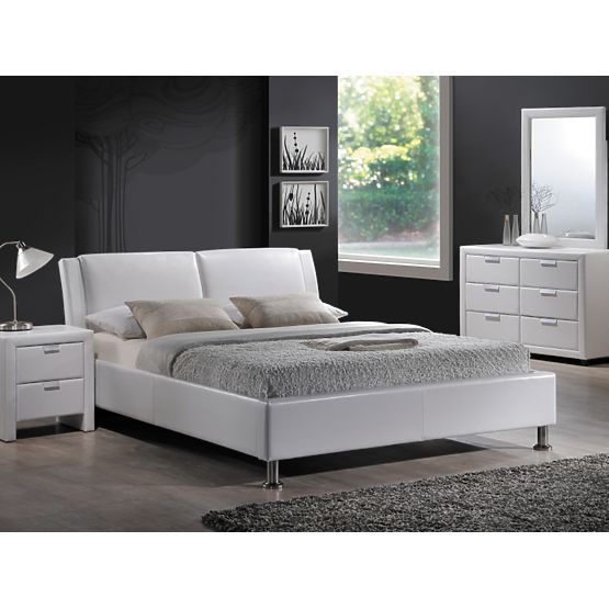 Bed MITO 140x200 white / chrome