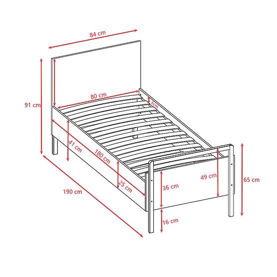 Viktor Bed 180 x 80 - White