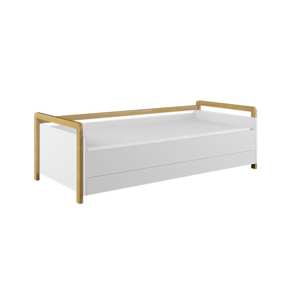 Bed with Backrest Viktor 180 x 80 - White