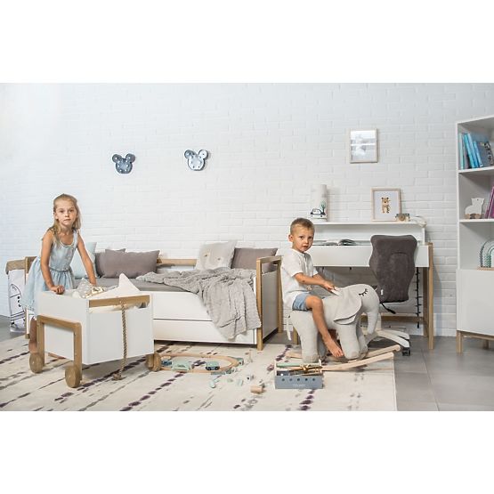 Bed with Backrest Viktor 180 x 80 - White