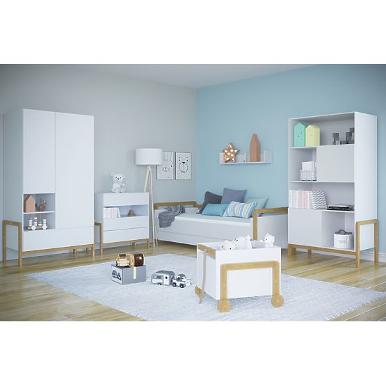 Bed with Backrest Viktor 180 x 80 - White